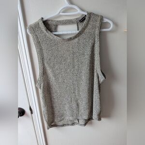 Atmosphere Metallic Tank Top in Shimmery Neutral Gold